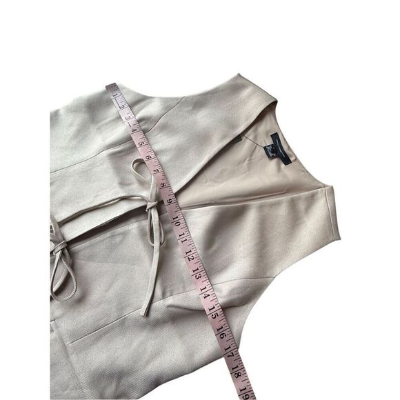 French Connection Tie Front Vest Size S - Picture 9 of 10